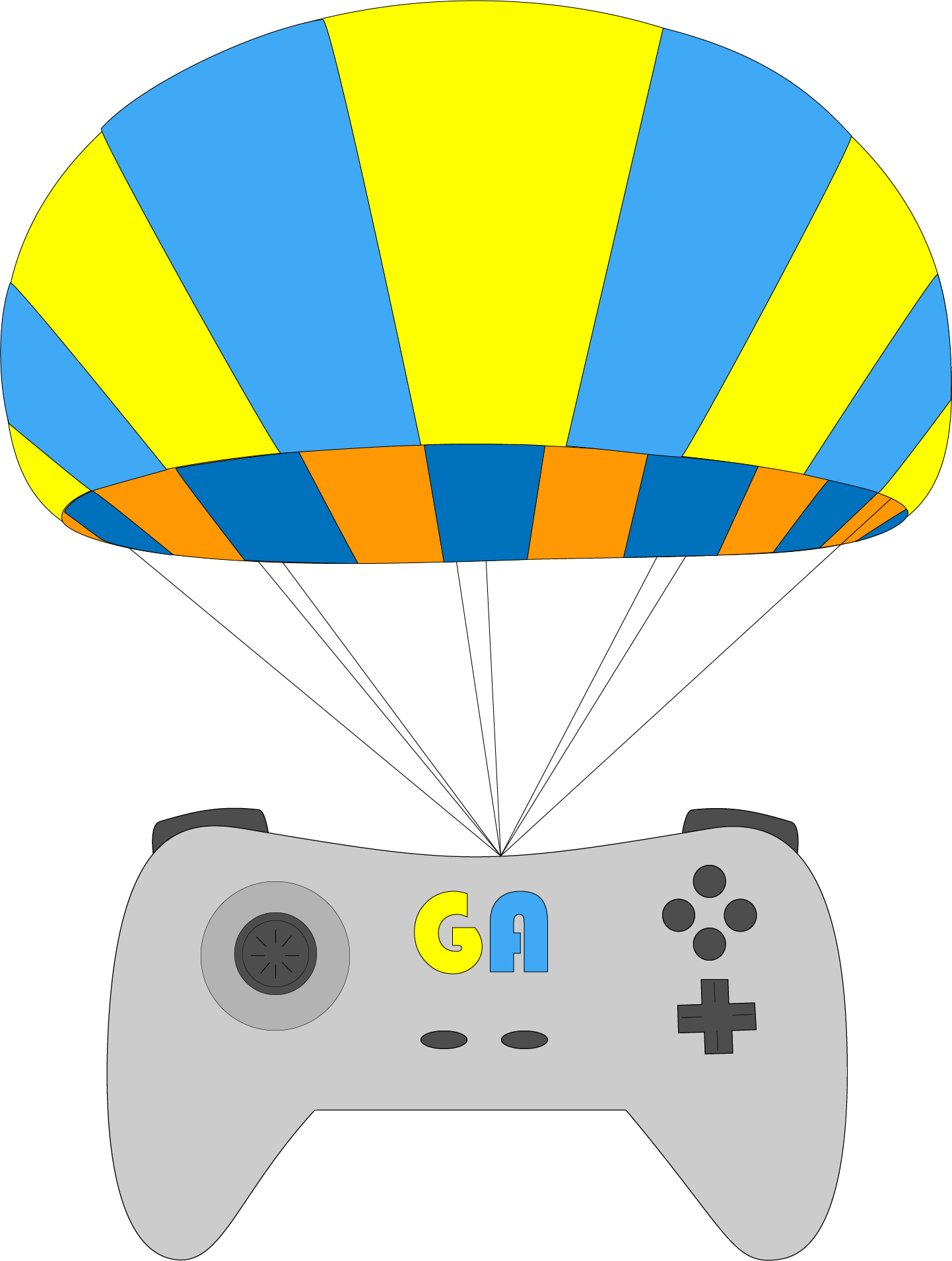 enlarged Game Assist Logo digital sketch